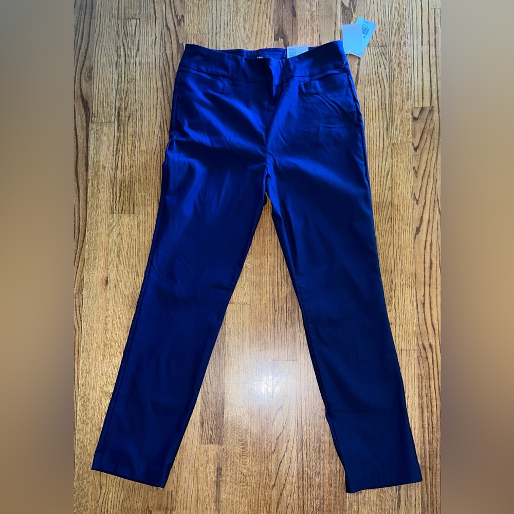Kim Rogers size 14A millennium tummy panel Hudson navy year round dress pants